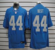 Nike Lions -44 Jahvid Best Blue Alternate Throwback Stitched NFL Elite Jersey