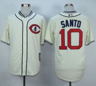 Chicago Cubs -10 Ron Santo Cream 1929 Turn Back The Clock Stitched MLB Jersey