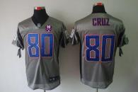 Nike New York Giants #80 Victor Cruz Grey Shadow With 1925-2014 Season Patch Men's Stitched NFL Elit