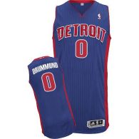 Detroit Pistons -0 Andre Drummond Blue Stitched NBA Jersey