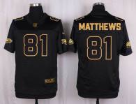 Nike Philadelphia Eagles -81 Jordan Matthews Black Stitched NFL Elite Pro Line Gold Collection Jerse