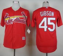 St Louis Cardinals #45 Bob Gibson Red Cool Base Stitched MLB Jersey