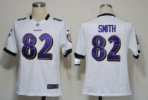 Nike Ravens -82 Torrey Smith White Men Stitched NFL Game Jersey
