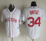 Boston Red Sox #34 David Ortiz White Alternate Home New Cool Base Stitched MLB Jersey