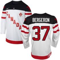 Olympic CA 37 Patrice Bergeron White 100th Anniversary Stitched NHL Jersey