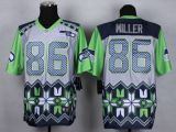 Nike Seattle Seahawks #86 Zach Miller Grey Men's Stitched NFL Elite Noble Fashion Jersey