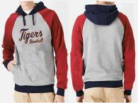 Detroit Tigers Pullover Hoodie Grey Red