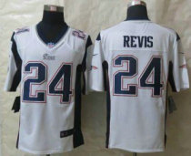 Nike New England Patriots -24 Darrelle Revis White Stitched NFL Game Jersey
