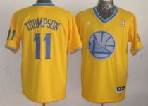 Golden State Warriors -11 Klay Thompson Gold 2013 Christmas Day Swingman Stitched NBA Jersey