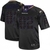 Nike Ravens -82 Torrey Smith New Lights Out Black Men Stitched NFL Elite Jersey
