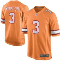 Nike Tampa Bay Buccaneers -3 Jameis Winston Orange Team Color Stitched NFL New Game jersey