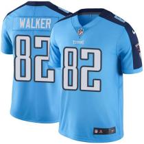 Nike Titans -82 Delanie Walker Light Blue Stitched NFL Color Rush Limited Jersey