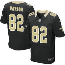 Nike New Orleans Saints -82 Benjamin Watson Black Team Color Stitched NFL Elite Jersey