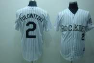 Colorado Rockies -2 Troy Tulowitzki Stitched White MLB Jersey