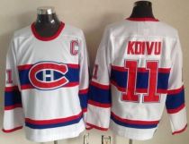 Montreal Canadiens -11 Saku Koivu White CCM Throwback Stitched NHL Jersey