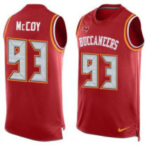 Nike Buccaneers -93 Gerald McCoy Red Team Color Stitched NFL Limited Tank Top Jersey