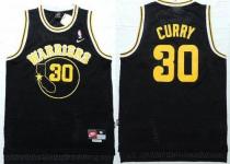 Golden State Warriors -30 Stephen Curry Black Nike Throwback Stitched NBA Jersey