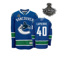 Vancouver Canucks 2011 Stanley Cup Finals -40 Maxim Lapierre Blue Stitched NHL Jersey