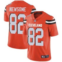 Nike Browns -82 Ozzie Newsome Orange Alternate Stitched NFL Vapor Untouchable Limited Jersey