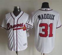 Atlanta Braves #31 Greg Maddux White New Cool Base Stitched MLB Jersey