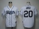 Tampa Bay Rays #20 Matt Joyce White Cool Base Stitched MLB Jersey