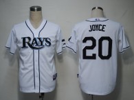 Tampa Bay Rays #20 Matt Joyce White Cool Base Stitched MLB Jersey