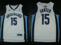 Memphis Grizzlies -15 Vince Carter Revolution 30 White Stitched NBA Jersey