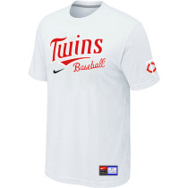 Minnesota Twins White Nike Short Sleeve Practice T-Shirt