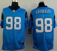 Nike Carolina Panthers -98 Star Lotulelei Blue Alternate NFL Elite Jersey
