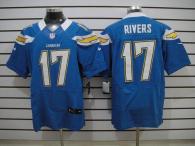Nike San Diego Chargers #17 Philip Rivers Electric Blue Alternate Men’s Stitched NFL Elite Jersey