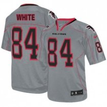 Nike Falcons 84 Roddy White Lights Out Grey Stitched NFL Elite Jersey