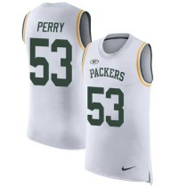 Nike Packers -53 Nick Perry White Stitched NFL Limited Rush Tank Top Jersey