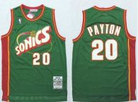 Mitchell And Ness Oklahoma City Thunder -20 Gary Payton Green SuperSonics Stitched NBA Jersey