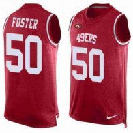 Nike 49ers -50 Reuben Foster Red Team Color Stitched NFL Limited Tank Top Jersey