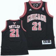 Chicago Bulls #21 Jimmy Butler Black Revolution 30 Stitched Youth NBA Jersey