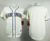 Seattle Mariners Blank Cream Alternate Cool Base Stitched MLB Jersey