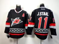 Carolina Hurricanes -11 Jordan Staal Black Third Stitched NHL Jersey