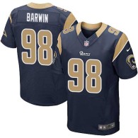 Nike Rams -98 Connor Barwin Navy Blue Team Color Stitched NFL Elite Jersey