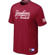 New York Yankees Red Nike Short Sleeve Practice T-Shirt