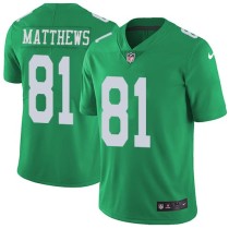 Nike Eagles -81 Jordan Matthews Green Stitched NFL Limited Rush Jersey