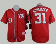 Washington Nationals #31 Max Scherzer Red Cool Base Stitched MLB Jersey