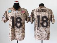 Nike Denver Broncos #18 Peyton Manning Camo Men's Stitched NFL New Elite USMC Jersey