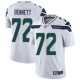 Nike Seahawks -72 Michael Bennett White Stitched NFL Vapor Untouchable Limited Jersey