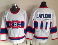 Montreal Canadiens -10 Guy Lafleur White CCM Throwback Stitched NHL Jersey
