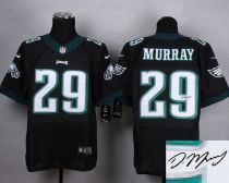 Nike Philadelphia Eagles #29 DeMarco Murray Black Alternate Men's Stitched NFL Elite Autographed Jer