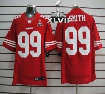 Nike San Francisco 49ers #99 Aldon Smith Red Team Color Super Bowl XLVII Men's Stitched NFL Elite Je