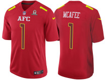 2017 PRO BOWL AFC PAT MCAFEE RED GAME JERSEY