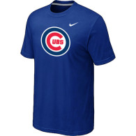 Chicago Cubs Nike Heathered Blue Club Logo  T-Shirt