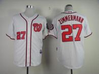 Washington Nationals #27 Jordan Zimmermann White Cool Base Stitched MLB Jersey