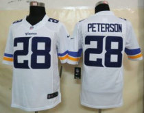 Nike Vikings -28 Adrian Peterson White Stitched NFL Limited Jersey